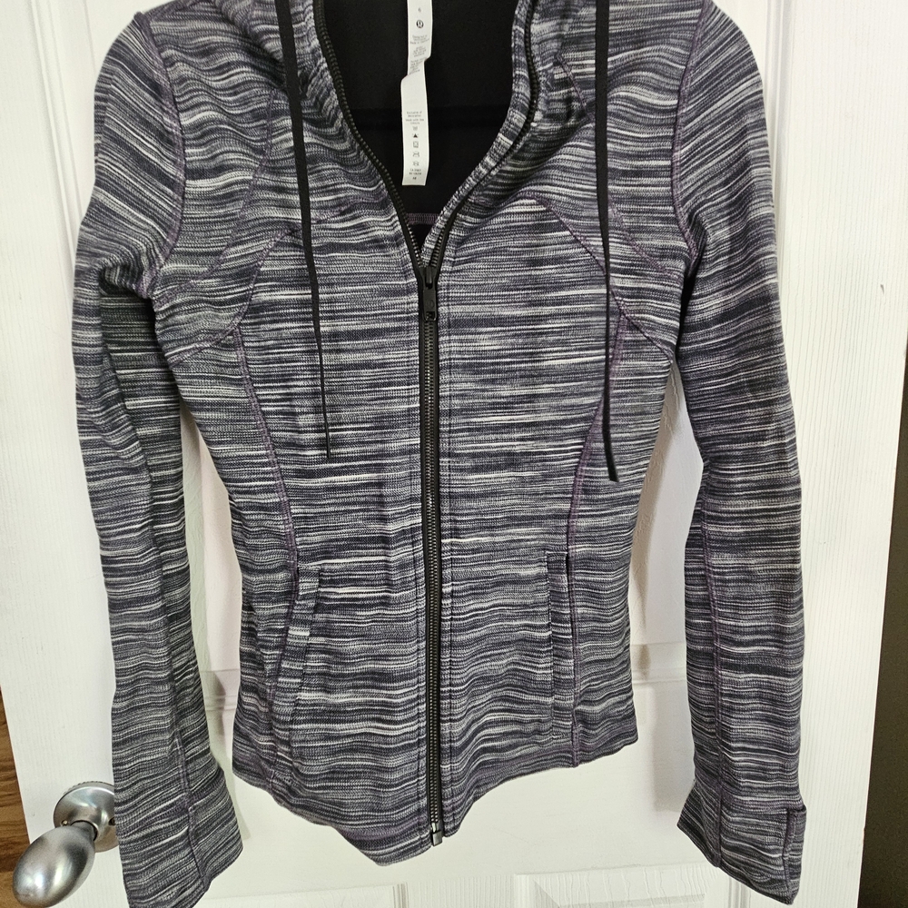 Lululemon athletica Gray Striped Jacket
